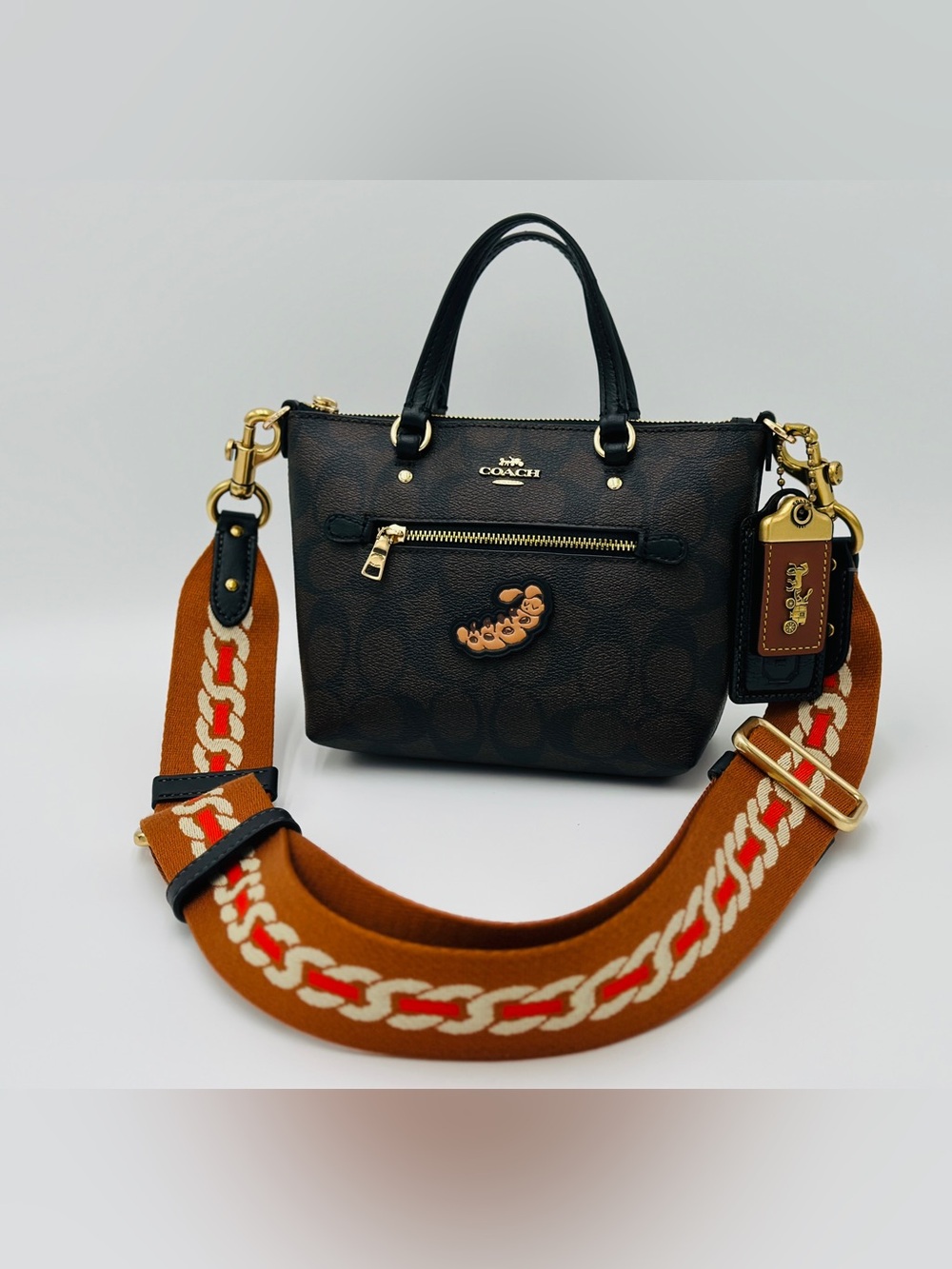 Coach Brown Signature Canvas Crossbody - Picture 4 of 5